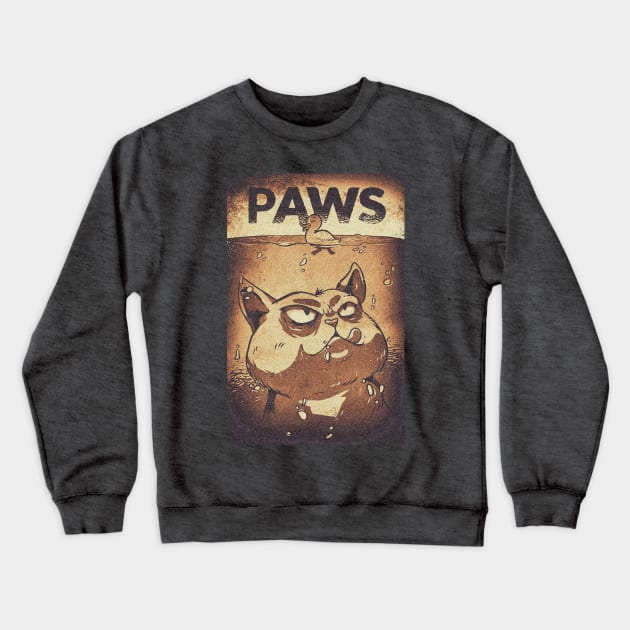 Paws Cat Kitten Kitty Crewneck Sweatshirt by Lionstar